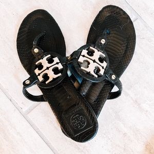 Black Tory Burch Miller Sandal